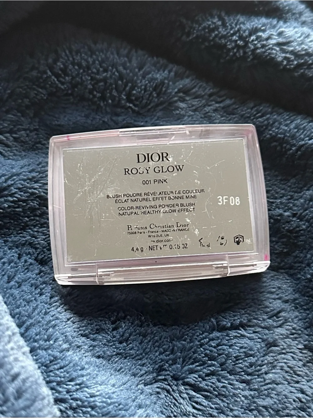 Dior Rosy Glow Powder Blush Compact Mirror 001 Pink - A Subtle Pink